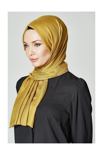 Kayra Kadin Sari Pamuk Ipek Sal Trendyol