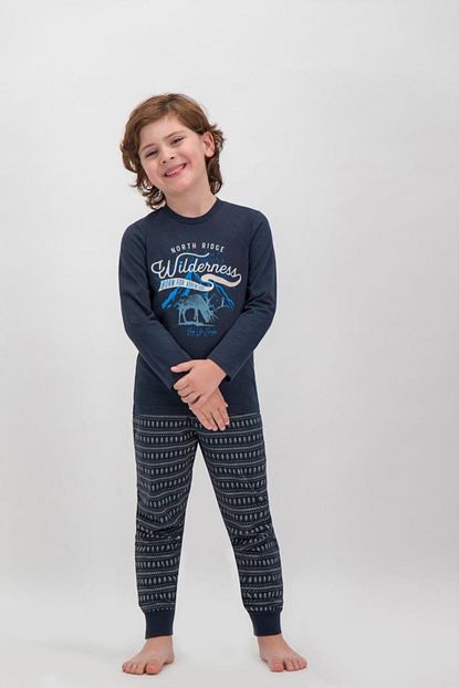 Arnetta Erkek Cocuk Lacivert Shine Pijama Takimi Trendyol