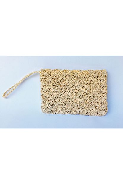 Atolye Doa Kadin Kagit Ip Clutch Canta Trendyol