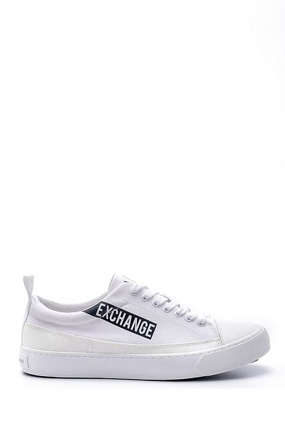 Armani Exchange Erkek Beyaz Yazili Sneaker Ayakkabi Trendyol