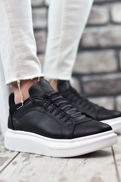 Riccon Erkek Siyah Beyaz Sneaker Ayakkabi Trendyol