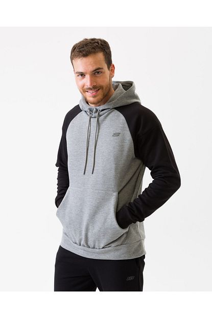 Skechers Erkek Gri 2x I Lock M Reglan Sleeve Hoodie Multi Sweatshirt S201022 990 Trendyol