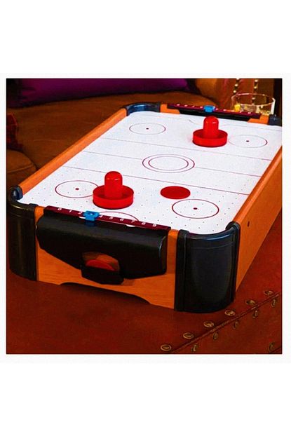 Tiktak Sepette Air Hockey Ahsap Masaustu Pilli Havali Buz Hokeyi Seti 50x32 Buyuk Boy Trendyol