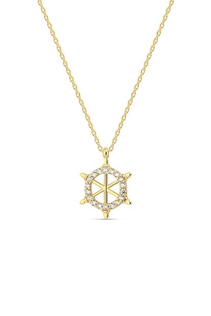 https www trendyol com papatya silver 14 ayar zirkon tasli gemi dumeni altin kolye p 45291105