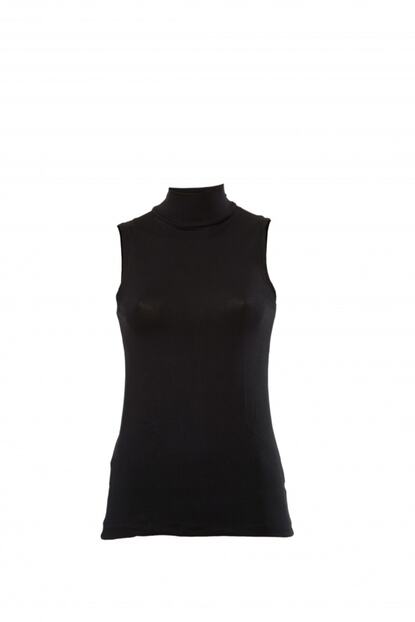 Nco Kadin Siyah Balikci Yaka Sifir Kol Atlet Trendyol