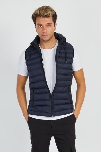 Wodex Erkek Slim Fit Sisme Yelek Trendyol