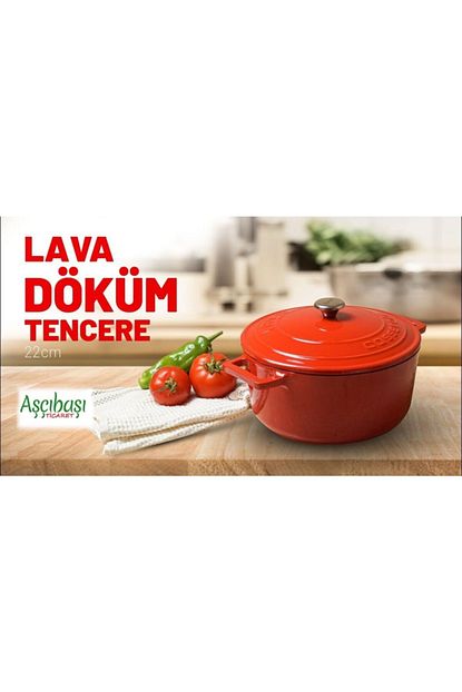 Lava Yuvarlak Dokum Tencere 22 Cm Guvec Tadi Ekmek Yapimina Uygundur Trendyol