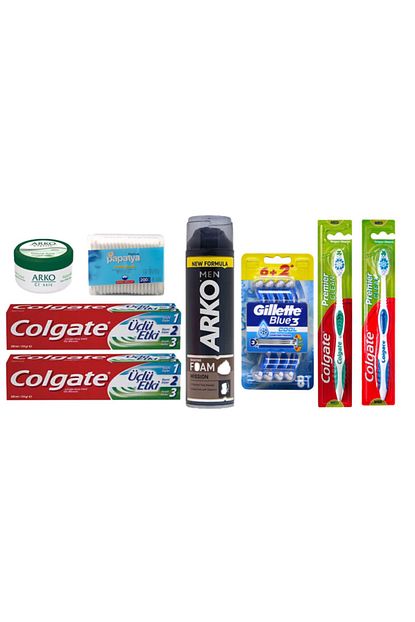Arko Gillette Blue3 Tiras Bicagi Men Tiras Kopuk Erkek Bakim Set 6 Farkli Urun Trendyol