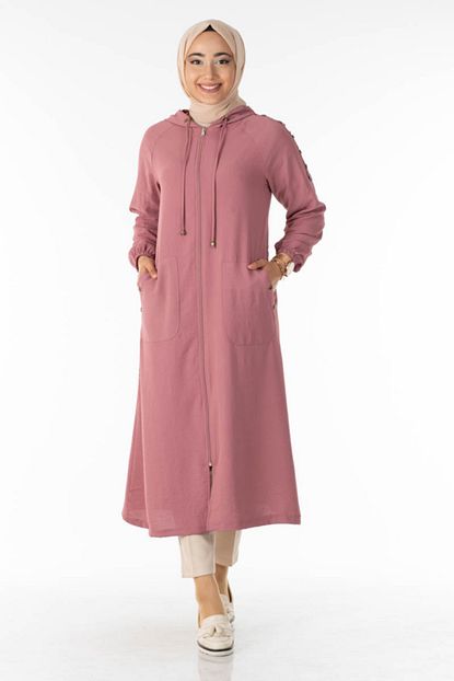 detay gul tesettur kap ekr1465