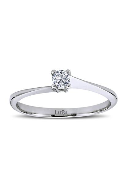 Lova G Renk 0 12 Karat Pirlanta Tektas Yuzuk 1060057 Trendyol