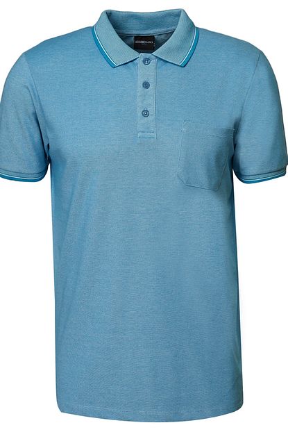 Altinyildiz Classics Erkek Polo Yaka Cepli Regular Fit Bol Kesim Koton Karisimli Duz Tisort Trendyol