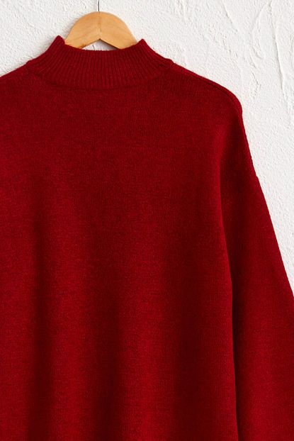 Lc Waikiki Kadin Koyu Kirmizi Tunik 0wi650z8 Trendyol