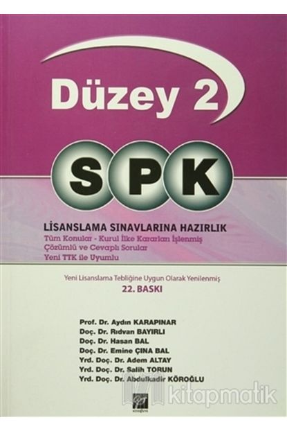 Gazi Kitabevi Sinav Kitaplari Spk Temel Duzey 2 Lisanslama Sinavlarina Hazirlik Trendyol