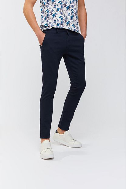 Avva Erkek Lacivert Yandan Cepli Armurlu Slim Fit Pantolon A91y3029 Trendyol