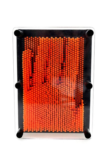Ret Turuncu Renk Kucuk Boy Pin Art 3d Civi Sanati Dekoratif Oyun Civi Oyunu Trendyol