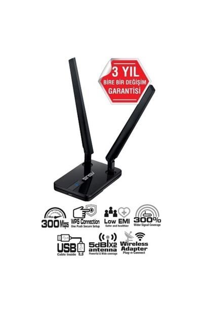 Asus Usb N14 300mbps 2x5dbi Anten Usb Adaptor Trendyol