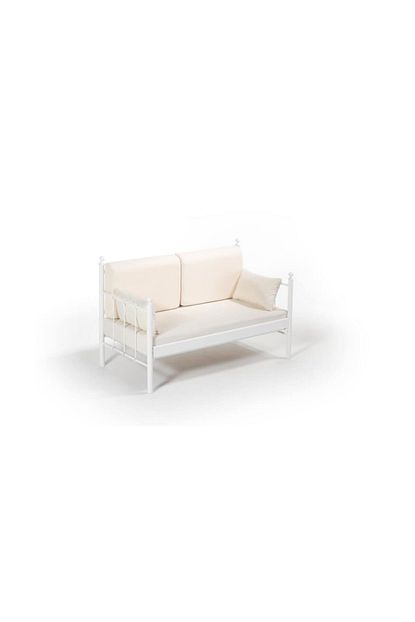 vivense beyaz lalas dk metal sofa sedir 70x140cm fiyati yorumlari trendyol