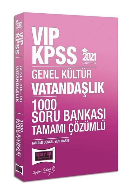 Yargi Yayinlari 2021 Kpss Vatandaslik Vip Tamami Cozumlu 1000 Soru Bankasi Trendyol