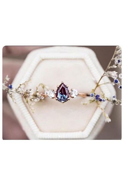 Lotus Gumus Kadin Rose Mistik Topaz Ayarlanabilen 925 Ayar Gumus Yuzuk Trendyol
