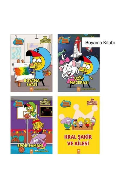 Eksik Parca Yayinlari Kral Sakir 4lu Boyama Seti Trendyol