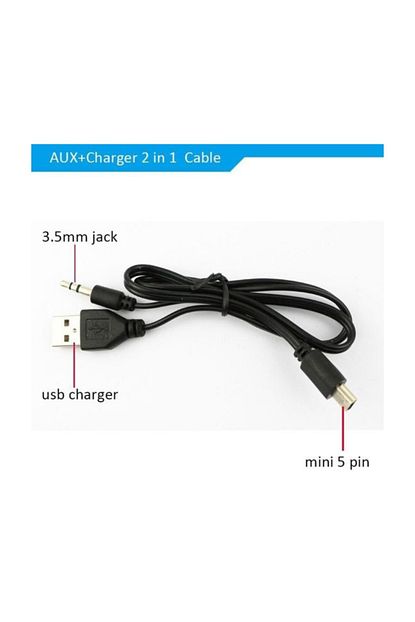 mini usb jack 3 5mm aux kablosu
