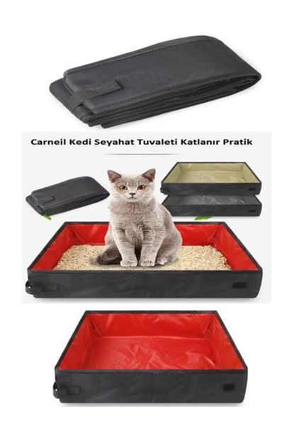 runocar meidum katlanir kedi tuvaleti seyahat tip su gecirmez yer kaplamaz kirmizi siyah rnc200167 fiyati yorumlari trendyol