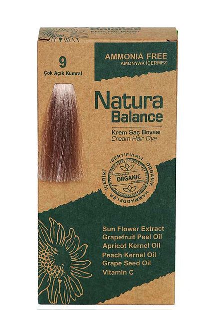 Naturabalance Sac Boyasi Organik Sertifikali Cok Acik Kumral 9 8699367128001 Fiyati Yorumlari Trendyol
