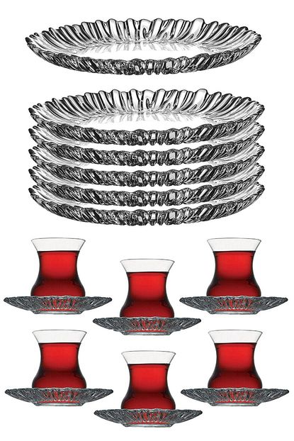 pasabahce aurora 18 parca cay pasta seti 10512 95961 fiyati yorumlari trendyol