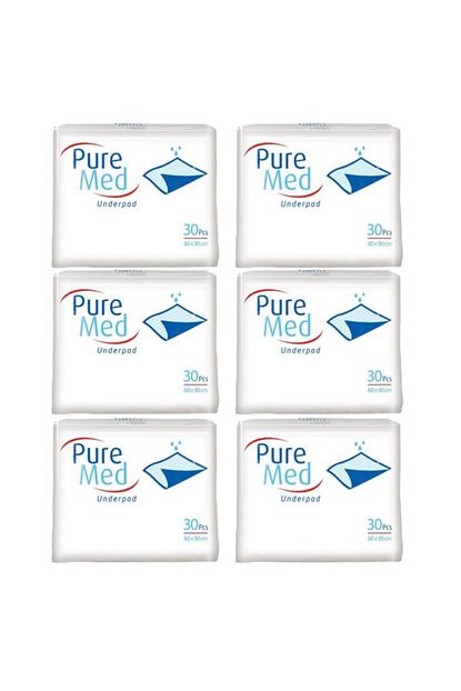 puremed hasta alti bezi yatak koruyucu ortu 60x90 cm 30 lu 6 paket 180 kullanim fiyati yorumlari trendyol