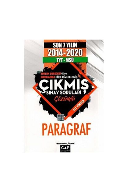maksimum cap yayin cap yayinlari tyt msu son 7 yilin paragraf cikmis sinav sorular fiyati yorumlari trendyol