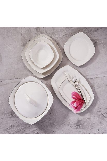 korkmaz mona collection 60 parca kare yemek takimi fiyati yorumlari trendyol