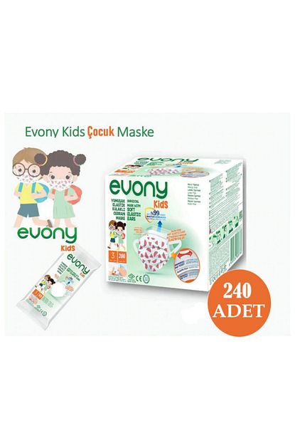 evony elastik kulakli cocuk maske 10 lu paket 240 adet fiyati yorumlari trendyol