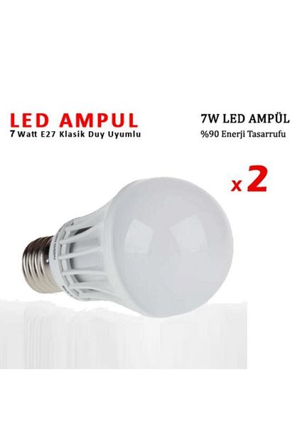 Indiriminvar Led Ampul Lamba Isik Elektrik Enerji Tasarruflu Ampul 7watt 2adet Fiyati Yorumlari Trendyol