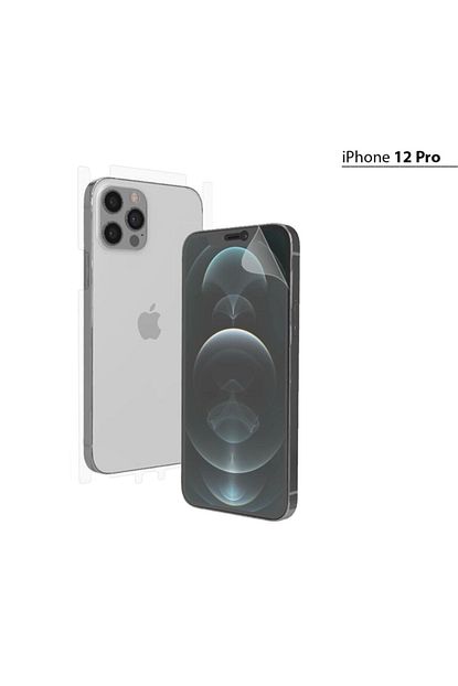 apple iphone 12 pro ekran koruyucu arka on yan darbe emici poliuretan fullbody