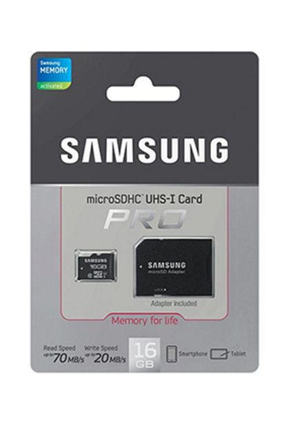 samsung pro 16gb micro sd hafiza karti