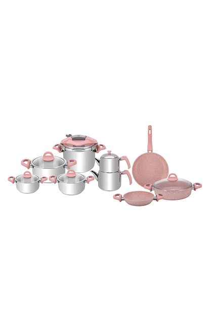 karaca kitchen mix 15 parca celik granit ceyiz seti fiyati yorumlari trendyol