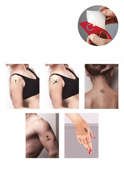 one spray tattoo yildiz capa dovmesi dovme sablonu ve kina desenleri 5 adet fiyati yorumlari trendyol