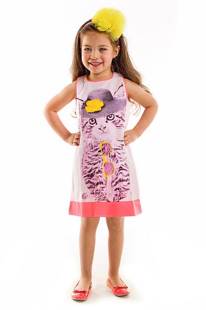 denokids pembe kiz cocuk kokos kedi elbise cff 14yelb ked fiyati yorumlari trendyol