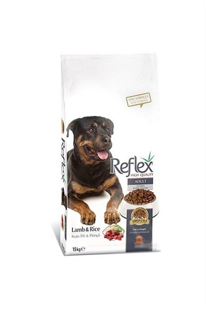 reflex kuzu etli ve pirincli kaliteli yetiskin kopek mamasi 15 kg fiyati yorumlari trendyol