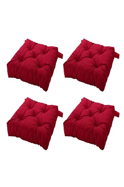 ikea malinda sandalye minderi kirmizi 40 35x38x7 cm 4 adet fiyati yorumlari trendyol