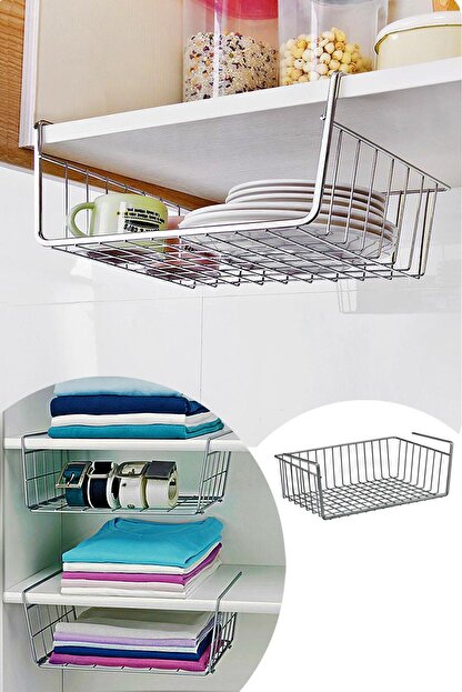 Helen S Home Beyaz Dolap Ici Celik Duzenleyici Sepet Raf Fiyati Yorumlari Trendyol