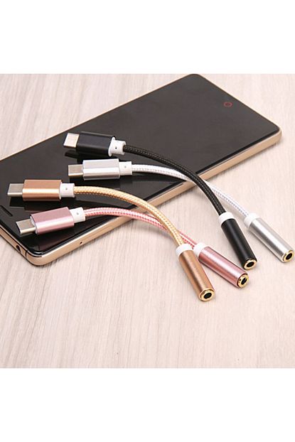 xiaomi mi 10t pro type c kulaklik donusturucu hasir kablo beyaz renk