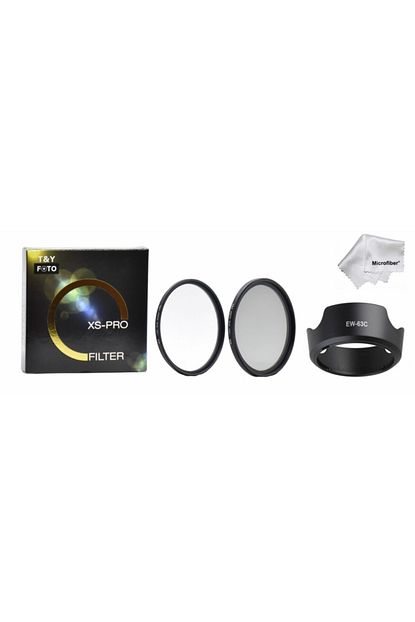 canon 200d 250d 18 55 mm lens icin 58 mm slim uv slim cpl polarize filtre ew 63c parasoley