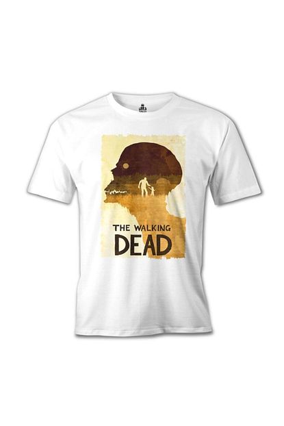 erkek beyaz the walking dead tshirt