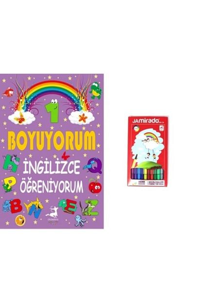 boyama kitabi ve kalem seti