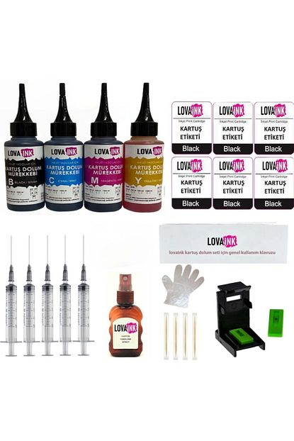 canon e204 e304 e3140 pg 46 cl 56 uyumlu kartus dolum 4 lu set
