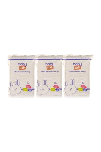 baby me bebek temizleme pamugu 3 lu paket 60 adetli fiyati yorumlari trendyol
