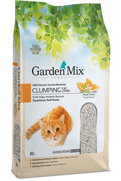 gardenmix portakalli bentonit topaklanan kedi kumu 10 lt fiyati yorumlari trendyol