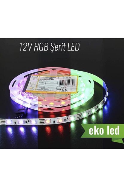 lamptime lamptime rgb 12v eco serit led 5mt paket 113001 fiyati yorumlari trendyol
