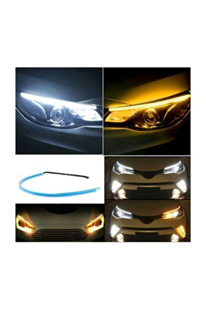 vendortuning selamlamali far ustu 60 cm kayar sinyalli led fiyati yorumlari trendyol